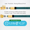 100ft Garden Hose with 10 Function Spray Nozzle, Expandable Garden Hose, 3/4" Easy Removal Solid Brass Connector, Flexible Water Hose, Extra Durable Material, Black&Blue by Luft 🍁 All In One Marketplace Canada