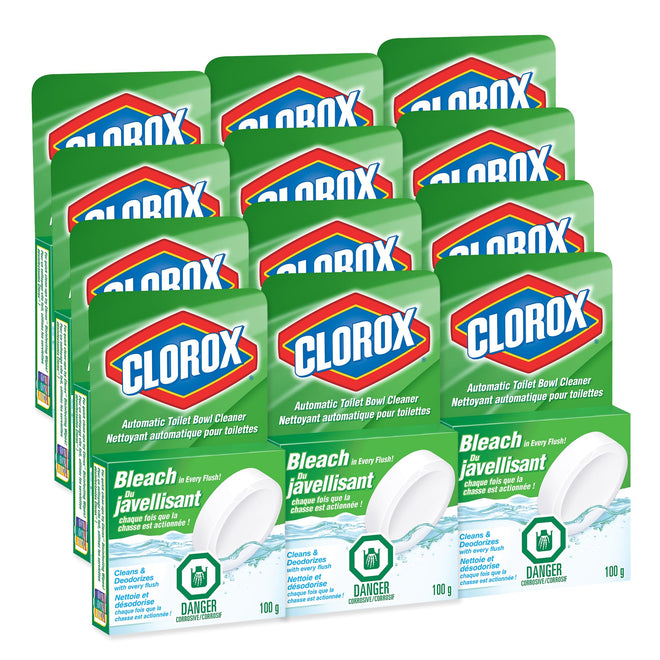 Clorox Automatic Toilet Bowl Cleaner with Bleach, 100 g, Multi-Pack of 12 🍁 All In One Marketplace Canada
