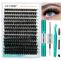 GEMERRY Cluster Lashes Lash Clusters Lash Extension Kit Black Brown Eyelashes 3D-200D 8-20mm (1 count (Pack of 1), Beginner Set-80D) 🍁 All In One Marketplace Canada