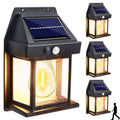 Joomer Solar Wall Lights Outdoor 4PACK, Dusk to Dawn Porch Lights Fixture, Waterproof Exterior Lighting with Clear Panel for Entryway Front Door, Solar Wall Lantern with 3 Modes & Motion Sensor 🍁 All In One Marketplace Canada