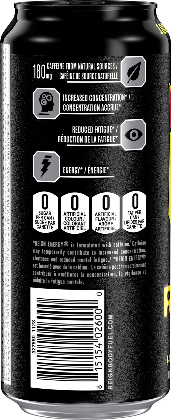 REIGN ENERGY, Cherry Limeade, 473mL Cans, Pack of 12 🍁 All In One Marketplace Canada