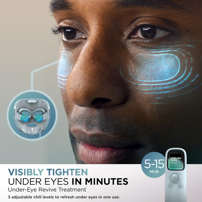 Shark CryoGlow LED Face Mask with Under-Eye Cooling, Anti-Ageing & Blemish Repair, Red & Blue LED, Infrared Light Therapy, USB-C, Remote Control, Storage Bag, FW312C (Canadian Version) 🍁 All In One Marketplace Canada