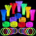 JOYIN 200 Pcs Glow Sticks Bulk 8" Glowsticks, Glow Stick Bracelets Necklaces, Glow in the Dark Party Favors, Easter, Christmas, Halloween Party Supplies Pack 🍁 All In One Marketplace Canada