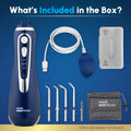 Waterpik Cordless Advanced 2.0 Water Flosser for Teeth, Gums, Braces, Dental Care with Travel Bag & 4 Tips, CDA Validated, Waterproof Rechargeable Handheld, Blue (1 Count) Packaging May Vary 🍁 All In One Marketplace Canada