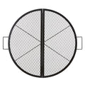 VEVOR X-Marks Fire Pit Grill Grate, Foldable Round Cooking Grate, Heavy Duty Steel Campfire BBQ Grill Grid with Handle and Support X Wire, Portable Camping Cookware for Outside Party, 36 Inch Black 🍁 All In One Marketplace Canada