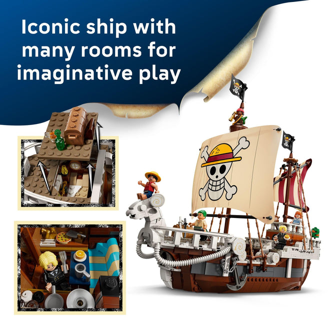 LEGO ONE Piece The Going Merry Pirate Ship Building Blocks - Pretend Play Adventure Toy for Boys & Girls, 10+ - Straw Hat Crew Toy Figures & Playset for Anime Fans - Gift Idea for Birthdays - 75639 🍁 All In One Marketplace Canada