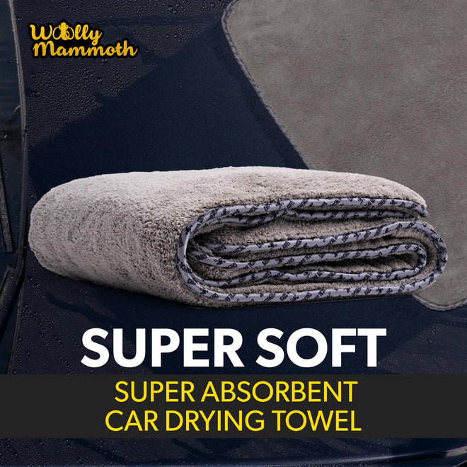 Chemical Guys Woolly Mammoth Microfiber Towel (36" x 25") Cars, Trucks, SUVs, RVs, Home, Pets, Messes, Grey 🍁 All In One Marketplace Canada