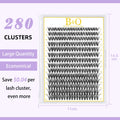 B&Qaugen Lash Clusters 280 Pcs 40D-0.07D-9-16MIX B&Q LASH Individual Lashes 10D 20D 30D 40D 50D Cluster Lashes C D Curl Eyelash Clusters Soft Volume DIY Lash Extensions at Home (40D-0.07D,9-16MIX) 🍁 All In One Marketplace Canada