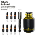 Klein Tools 32308 Multi-bit Stubby Screwdriver, Impact Rated 8-in-1 Adjustable Magnetic Tool with Phillips, Slotted, Square and Nut Driver 🍁 All In One Marketplace Canada