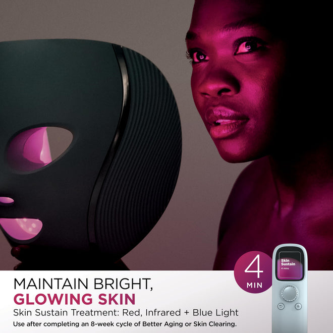 Shark CryoGlow LED Face Mask with Under-Eye Cooling, Anti-Ageing & Blemish Repair, Red & Blue LED, Infrared Light Therapy, USB-C, Remote Control, Storage Bag, FW312C (Canadian Version) 🍁 All In One Marketplace Canada