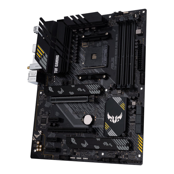 ASUS TUF Gaming B550-PLUS WiFi II AMD AM4 (3rd Gen Ryzen™) ATX Motherboard (PCIe 4.0, WiFi 6, 2.5Gb LAN, BIOS Flashback, USB 3.2 Gen 2, Addressable Gen 2 RGB Header and Aura Sync) 🍁 All In One Marketplace Canada