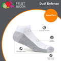 Fruit of the Loom mens 12 Pair Pack Dual Defense Cushioned Socks, White/Grey, 6-12 🍁 All In One Marketplace Canada