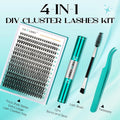 GEMERRY Cluster Lashes Lash Clusters Lash Extension Kit Black Brown Eyelashes 3D-200D 8-20mm (1 count (Pack of 1), Beginner Set-80D) 🍁 All In One Marketplace Canada