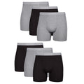 Hanes Boxer Briefs, Cool Dri Moisture-Wicking Underwear, Cotton No-Ride-up for Men, Multi-Packs Available, 6 Pack - Black/Gray, X-Large 🍁 All In One Marketplace Canada