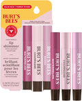 Burt's Bees Lip Shimmer, 100% Natural Origin Lip Gloss, Tinted Lip Colour | Get Soft and Hydrated Lips | Pack of 3 - (Pink) Champagne, Watermelon, Guava 🍁 All In One Marketplace Canada