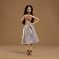 Mattel Barbie Basics Model Collector Fashion Doll 06 with Brunette Hair, Shimmery Golden Skirt & Halter, Universal-fit Fashions, Posable Body 🍁 All In One Marketplace Canada