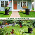 Cavisoo 5-Pack 10 Gallon Potato Grow Bags, Garden Planting Bag with Reinforced Handle, Thickened Nonwoven Fabric Pots for Tomato, Vegetable and Fruits 🍁 All In One Marketplace Canada