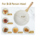 SENSARTE Nonstick Ceramic Frying Pan Skillet, 9.5 Inch Omelet Pan, Healthy Non Toxic Chef Pan, Induction Compatible Egg Pan with Heat Resistant Handle, PFAS-Free 🍁 All In One Marketplace Canada