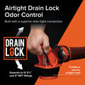 Camco Rhino RV Sewer Adapter PRO - Clear Sewer Hose Elbow with Drain Lock Adapter - Includes Ergonomic Handle & Flexible Adapter (39730) 🍁 All In One Marketplace Canada