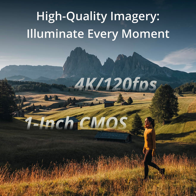 DJI Osmo Pocket 3, Vlogging Cameras with 1'' CMOS & 4K/120fps Vlog Camera, 3-Axis Stabilization, Fast Focusing, Face/Object Tracking, Digital Vlogging Camera for YouTube 🍁 All In One Marketplace Canada