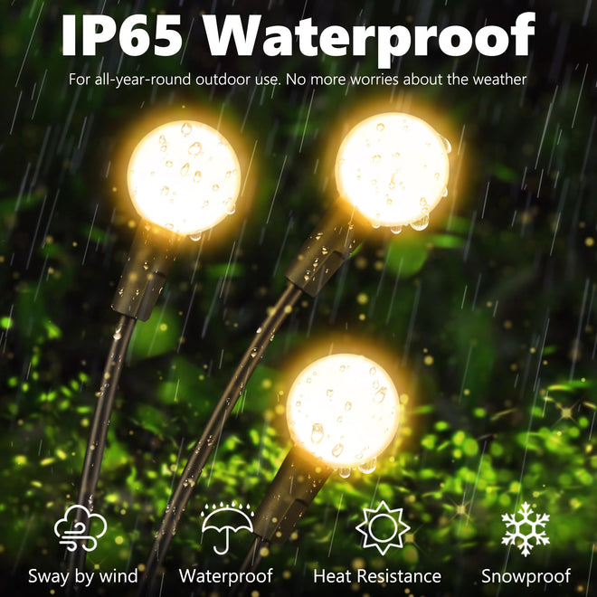 iBaycon 8 Pack Solar Firefly Lights Garden Pathway Outdoor Decor Warm White 🍁 All In One Marketplace Canada