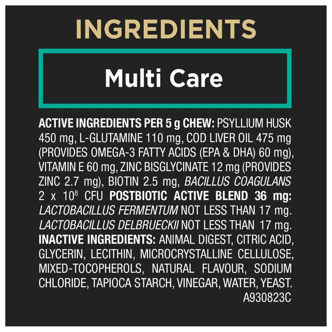 Purina Pro Plan Veterinary Supplements, Mutli Care Dog Chew Probiotic - 150 g (30 Chews) 🍁 All In One Marketplace Canada