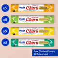 INABA Churu Cat Treats, Grain-Free, Lickable, Squeezable Creamy Purée Cat Treat/Topper with Vitamin E & Taurine, 0.5 Ounces Each Tube, 20 Tubes, Chicken Variety Box 🍁 All In One Marketplace Canada