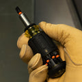 Klein Tools 32308 Multi-bit Stubby Screwdriver, Impact Rated 8-in-1 Adjustable Magnetic Tool with Phillips, Slotted, Square and Nut Driver 🍁 All In One Marketplace Canada