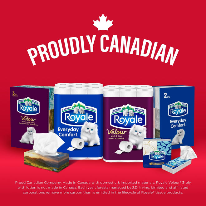Royale Velour Toilet Paper, 48 Equal 96 Rolls, 142 Bathroom Tissues per roll 🍁 All In One Marketplace Canada