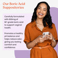 NewLife Naturals - Medical Grade Boric Acid Vaginal Suppositories - 600mg - 100% Pure Womens pH Balance Pills - Yeast Infection & Bacterial Vaginosis - 30 Capsules: Made in USA 🍁 All In One Marketplace Canada