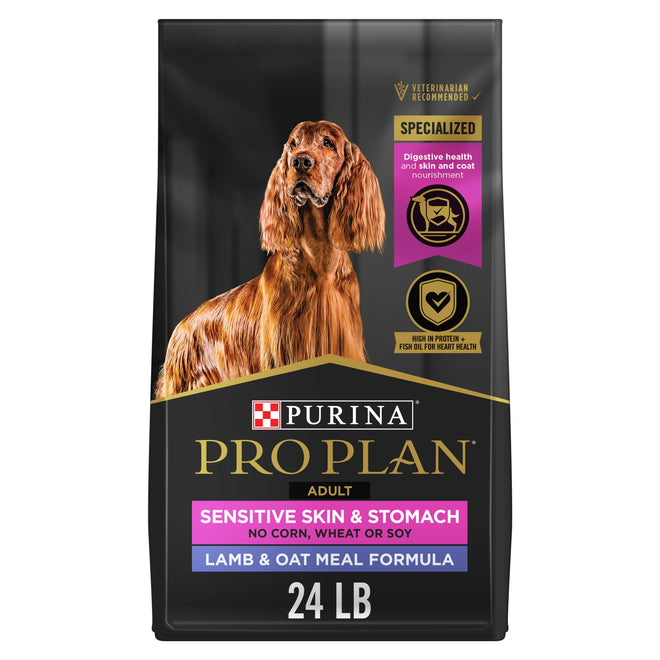 Purina Pro Plan Dry Dog Food, Focus, Adult Sensitive Skin & Stomach Lamb & Oat Meal Formula, 24-Pound Bag, Pack of 1 🍁 All In One Marketplace Canada