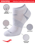 Saucony Women's Selective Cushion Performance Socks (6 & 12 Pairs), White Basic (6 Pairs), Medium 🍁 All In One Marketplace Canada