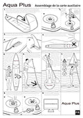 Aqua Plus 6inches Thick Inflatable SUP for All Skill Levels Stand Up Paddle Board,Paddle,Pump,ISUP Travel Backpack, Leash,Shoulder Strap,Youth,Adult Inflatable Paddle Board 🍁 All In One Marketplace Canada