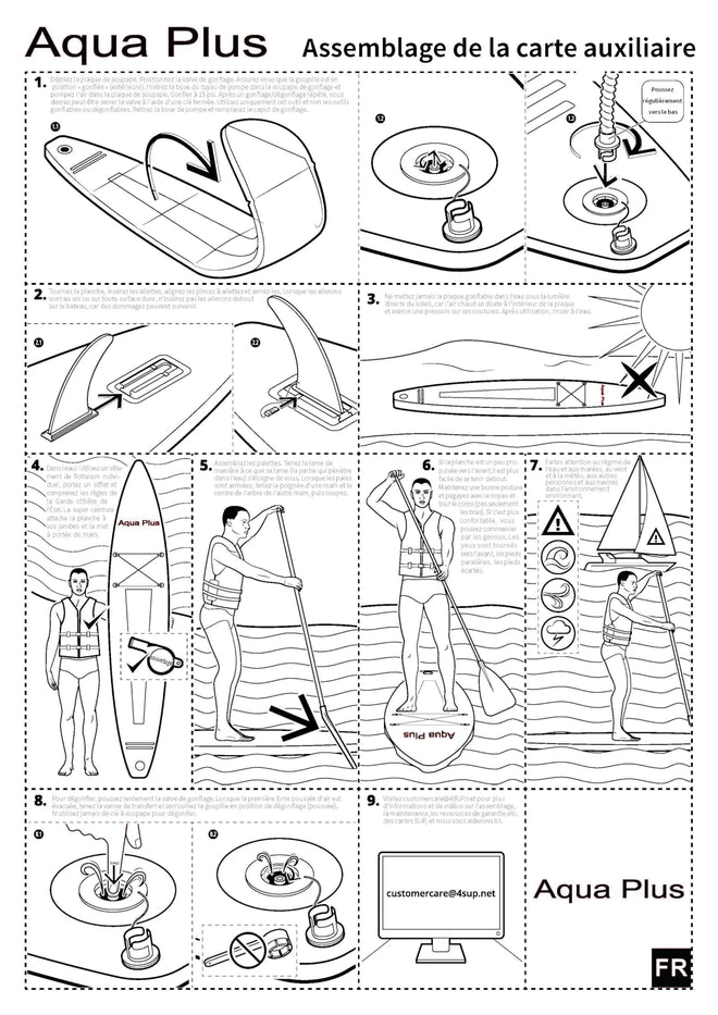 Aqua Plus 6inches Thick Inflatable SUP for All Skill Levels Stand Up Paddle Board,Paddle,Pump,ISUP Travel Backpack, Leash,Shoulder Strap,Youth,Adult Inflatable Paddle Board 🍁 All In One Marketplace Canada