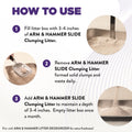 Arm & Hammer Slide Clumping Cat Litter, Multi-Cat Clay, Effortless Clean, 7-Day Odour Control, Dust-Free, Low-Tracking, Rock-Hard Clumps, Baking Soda Power, 12.7 kg 🍁 All In One Marketplace Canada