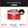 6 Pack Chafing Fuel 6 Hour Burn – Odorless, Smokeless & Spill-Proof Wick, 7.8oz Food Warmer Fuel for Chafing Dish Buffet Set & Catering Use, LeoLight 🍁 All In One Marketplace Canada