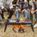 VEVOR Folding Campfire Grill, Heavy Duty Steel Mesh Grate, 22.4" Portable Camping Grates Over Fire Pit, Camp Fire Cooking Equipment with Legs Carrying Bag, Grilling Rack for Outdoor Open Flame Cooking 🍁 All In One Marketplace Canada