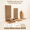 EHEYCIGA Cardboard Cat Scratcher for Indoor Cats, 68 CM L Shaped Vertical Cat Scratching Pad with Ball Cat Toy, Large Cat Scratcher Board 🍁 All In One Marketplace Canada