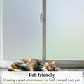 DUOFIRE Privacy Window Film Frosted Glass Film Static Cling Glass Film No Glue Anti-UV Window Sticker Non Adhesive for Privacy Office Meeting Room Bathroom Living Room, Pure Frosted 44.3 x 200cm 🍁 All In One Marketplace Canada