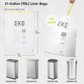 EKO Easy-Dispense Roll of 60 Count Extra-Strong Drawstring Kitchen Trash Bags - 21 Gallon Garbage Bags (79.5L) 1 Pack, Code G 🍁 All In One Marketplace Canada