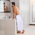 Utopia Towels Luxurious Jumbo Bath Sheet, 35 by 70 Inches, 600 GSM 100% Ring Spun Cotton, Highly Absorbent and Quick Dry Extra Large Bath Towel, Super Soft, White, 2 Pack 🍁 All In One Marketplace Canada