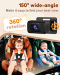 Rohent Baby Car Camera HD 1080P - Rear-Facing Infant Monitor with Night Vision Car Camera for Baby 150° Wide-Angle Lens Anti-Glare Screen Easy Install 360° Adjustable Display 🍁 All In One Marketplace Canada
