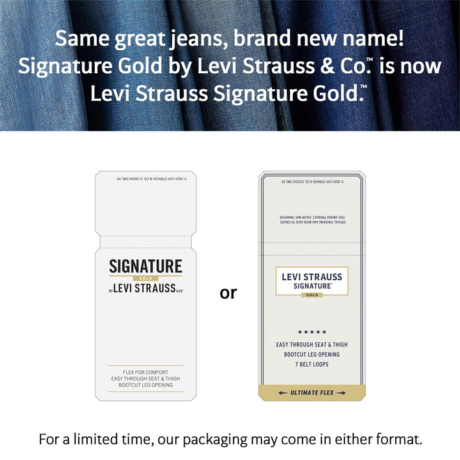 Levi Strauss Signature Gold Men's Regular Straight Fit Jeans, Bigfoot, 36W x 30L 🍁 All In One Marketplace Canada
