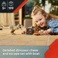 LEGO Jurassic World T. rex River Escape - Dinosaur Toy for Kids, Boys, and Girls, Ages 5-7 - Jurassic World Toy Boat and LEGO Minifigures - Creative Dinosaur Gift for Movie Fans - 76975 🍁 All In One Marketplace Canada