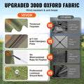 VEVOR Pop Up Gazebo Tent, Pop-Up Screen Tent 6 Sided Canopy Sun Shelter with 6 Removable Privacy Wind Cloths & Mesh Windows, 10x10FT Quick Set Screen with Mosquito Netting, Army Green 🍁 All In One Marketplace Canada