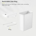 EKO Automatic Bathroom Trash Can with Lid, 2.6 Gallon Slim Touchless Garbage Can, Waterproof Motion Sensor Trash Bin for Bathroom, Office, Kitchen, White 🍁 All In One Marketplace Canada