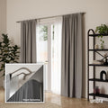Umbra Twilight Double Curtain Rod Set – Wrap Around Design Ideal for Blackout or Room Darkening Panels, 30 to 84 Inches, Nickel 🍁 All In One Marketplace Canada