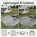 Outdoor Rug 5x8 ft Waterproof Outdoor Carpet-Patio RV Deck Camping Rug Portable Boho Rugs for Outdoor Area Rug Picnic Backyard Porch Beach Mat Grey 🍁 All In One Marketplace Canada