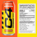 Cellucor C4 Performance Energy Drink, Orange Slice, Carbonated Sugar Free Drink with no Artificial Colours or Dyes, 473mL, 12 count 🍁 All In One Marketplace Canada