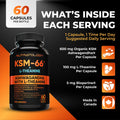 Nutratology® Ashwagandha KSM-66 7200MG + L-Theanine 100MG - Made In Canada | Stress Relief Supplements - Relaxation & Mood Support - Formulated With Bioperine For Enhanced Absorption - 60 Capsules 🍁 All In One Marketplace Canada